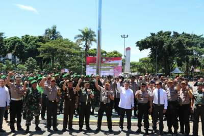 Polres Serang Kota Simulasi Pengamanan Pilkada&nbsp;