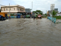 Kali Ledug Meluap, Kawasan Periuk Tangerang Terendam