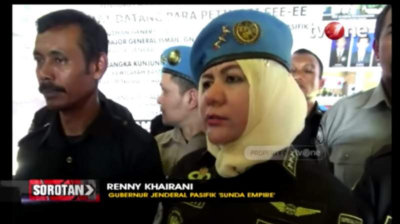 Gubernur Jenderal Teritori Pasifik Renny Khairani.(youtubetvone)