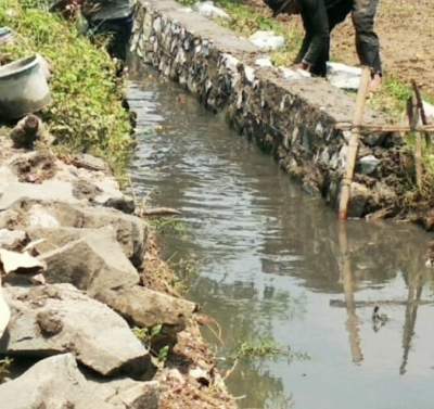 Proyek Irigasi P3A Diduga Dikerjakan Asal Jadi