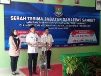 Camat Cisoka Gelar Sertijab Sekcam dan Kasi Pem