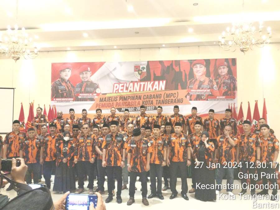 Pengurus MPC PP Kota Tangerang Periode 2023-2027,  Sah Dilantik