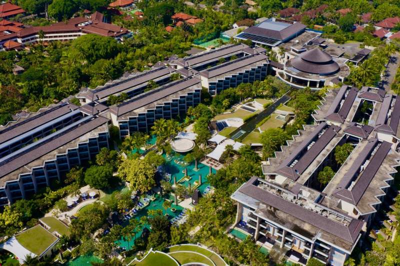 Ilustrasi penginapan di Bali.