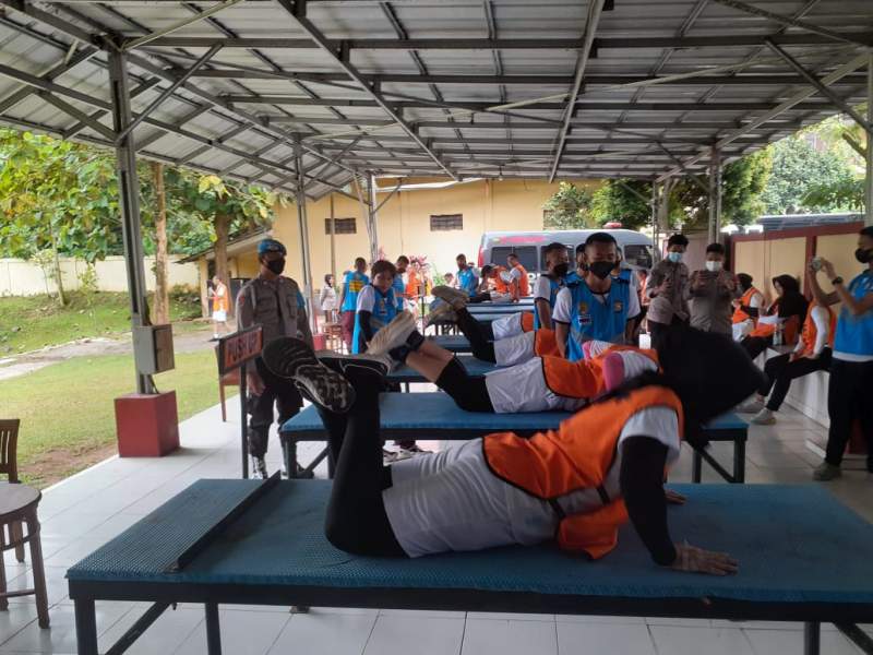 Bidpropam Polda Banten Awasi Tes Jasmani SIP