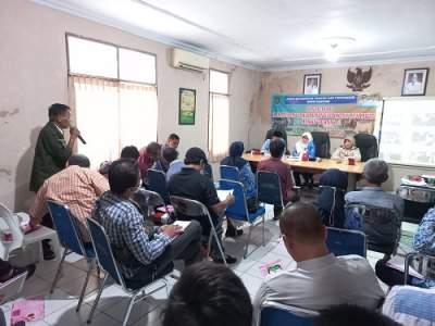 DKPP Kota Cilegon saat Sosialisasi Pencegahan dan Penanggulangan Penyakit Hewan Ternak di Aula DKPP Kota Cilegon, Selasa (17/5/2022).