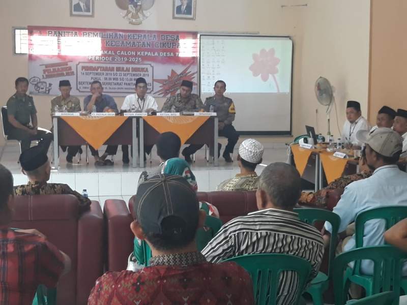 Pendataran Calon Pilkades Desa Talaga Resmi Ditutup