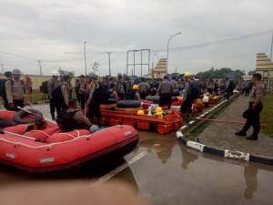 Antisipasi Bencana Alam, Polres Serang Menggelar Apel Siaga Bencana