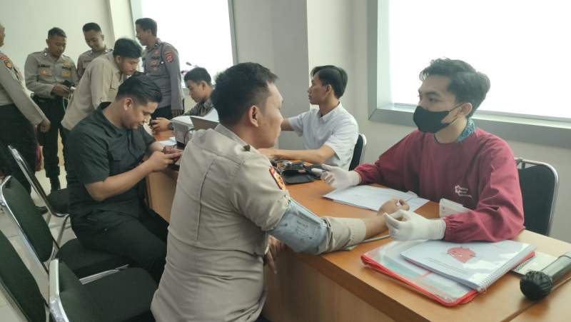 Polresta Tangerang Gelar Baksos Donor Darah