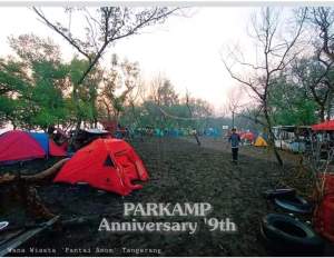 Parkamp Indonesia Gelar Anniversary ke-9 di Pantai Anom Pakuhaji