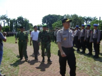 Polres Dan Kodim Pandeglang Lakukan Apel Gelar Pasukan