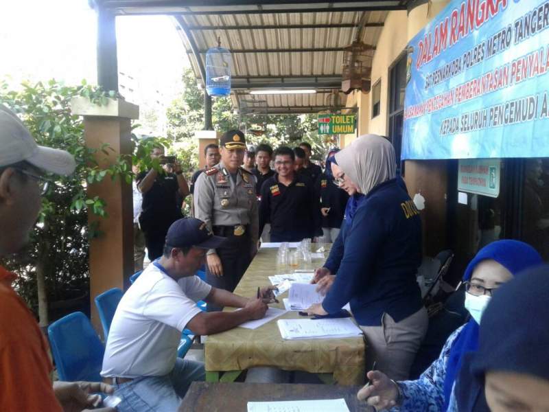 Pengemudi Angkutan Lebaran Dites Urine