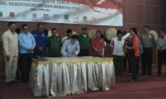 Deklarasi dan Penandatanganan Naskah Pemilu Depok