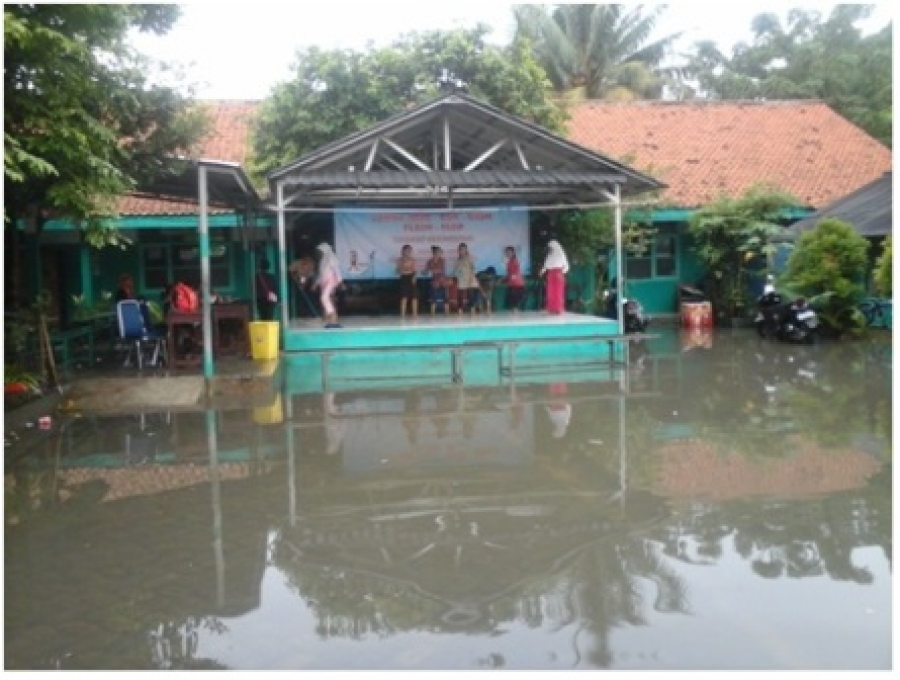 Lomba O2SN Di Pondok Aren Dikepung Banjir