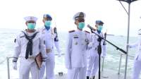 Peringati Dharma Samudera, Lanal Banten Upacara Tabur Bunga di Laut