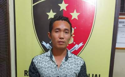 Pria kolor ijo viral di media sosial ditangkap polisi