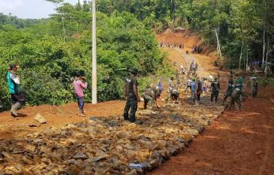 Hari Ketiga Pelaksanaan TMMD Di Lebak Hampir Rampung