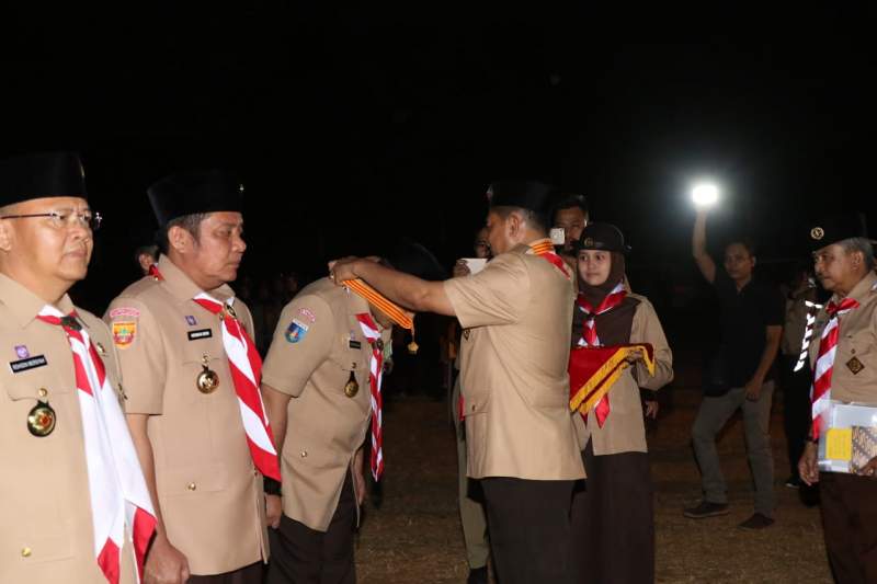 Zaki Terima Penghargaan Tertinggi Lencana Melati Pramuka