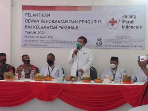Dewan Kehormatan dan Ketua PMI Kecamatan Pakuhaji Resmi Dilantik