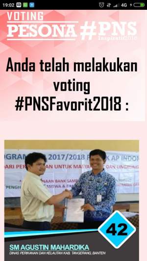 Agustin Mahardika Masuk Nominsi Anugrah Nasional ASN terbaik 2018