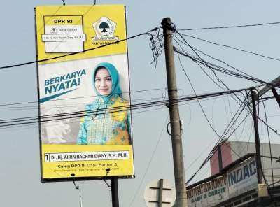 Bawaslu Kab Tangerang Belum Tertibkan Baleho Caleg