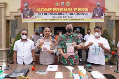 Polisi Ringkus Empat Orang Pemilik Sabu dan Ratusan Butir Pil Ekstasi di Asahan