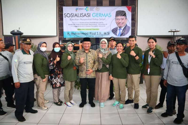 Muhammad Rizal DPR RI Gencar Sosialisasi Gerakan Masyarakat Hidup Sehat Germas di Kabupaten Tangerang