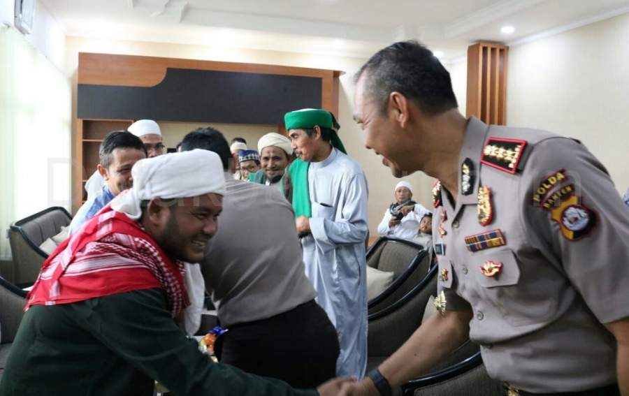 Polda Banten Menerima Perwakilan Ulama Unjuk Rasa Terkait Dugaan Penistaan Agama Sukmawati