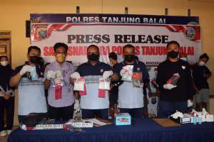 Kapolres Tanjungbalai Paparkan Kasus Narkoba Selama Menjabat Satu Minggu