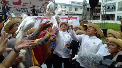 acara deklarasi pilkada damai zaki - mad romli