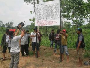 Sengketa Lahan Meruncing, Ahli Waris Kembali Pasang Patok Dan Plang Kepemilikan Tanah