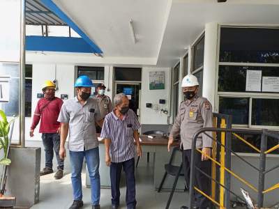 Ditpamobvit Polda Banten Himbau Prokes di Kawasan PT. Modern Cikande