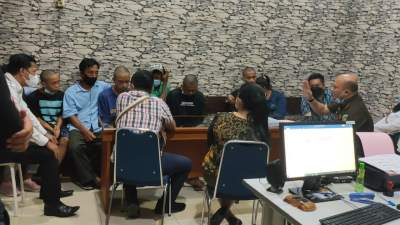 Pelaku Pembunuhan Warga Teluknaga Digelandang Ke Kejaksaan