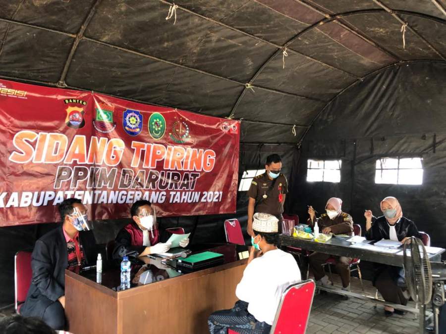 Kejari Kabupaten Tangerang Tuntut Pelanggar PPKM Darurat