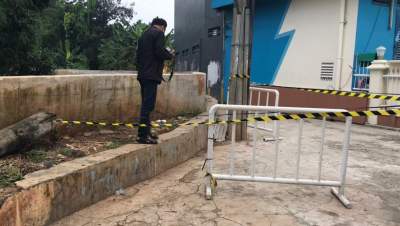 TKP penemuan potongan kaki di kawasan perumahan Japos Graha Lestari, Pondok Aren.