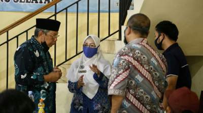 Wakil Walikota Benyamin Davnie Buka Pelatihan Sablon di Serpong