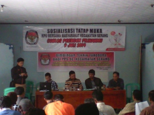 KPU Kota Serang Gelar Bimtek Tungsura PPS se-Kecamatan Serang