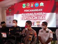 Kampung Tangguh Anti Narkoba Diresmikan, Waka Polda : Upaya Berantas Penyalahgunaan Narkoba