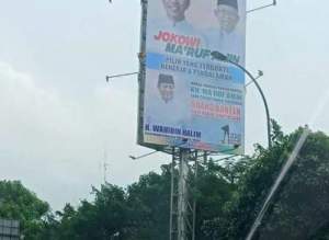 Terkait Adanya Foto WH di Baliho Jokowi - Ma&#039;ruf, Kasusnya Dilimpahkan Ke Bawaslu Kota Tangerang
