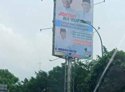 Terkait Adanya Foto WH di Baliho Jokowi - Ma'ruf, Kasusnya Dilimpahkan Ke Bawaslu Kota Tangerang