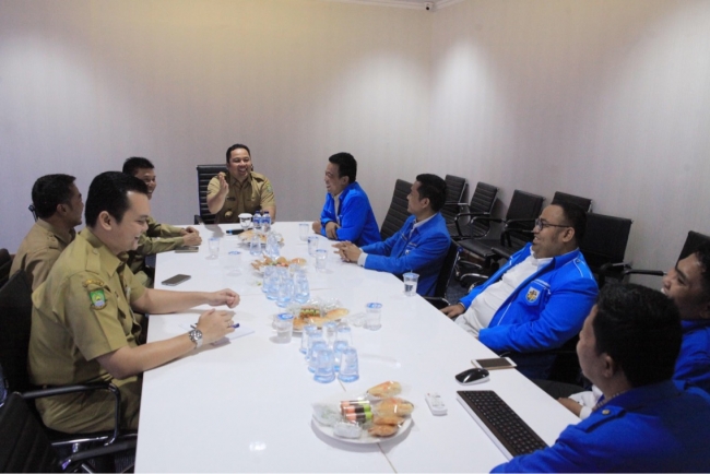 Sukseskan Pembangunan di Kota Tangerang, Walikota Audensi Dengan KNPI Se-Tangerang Raya