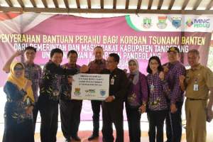 Pemkab Tangerang Sumbang 15 Unit Parahu Bagi Korban Tsunami Pandeglang
