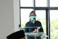 Walikota Tangsel airin Rachmi Diany resmikan Gedung Pelayanan Keagamaan MUI Tangsel, Minggu (23/8/2020).