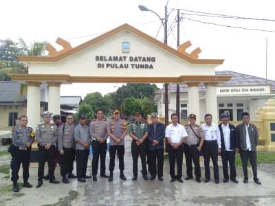 Pengecekan Tempat Pemilihan Suara, Dandim 0602/Serang Bersama Kapolres Kunjungi Warga Pulau Tunda