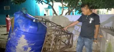 Tower Air Bersih Roboh, Warga Pakuhaji Minta Segera Diperbaiki