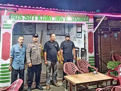 Polsek Teluk Nibung Pantau Pos Ronda, "Hubungi 110 Bila ada Tindak Premanisme"