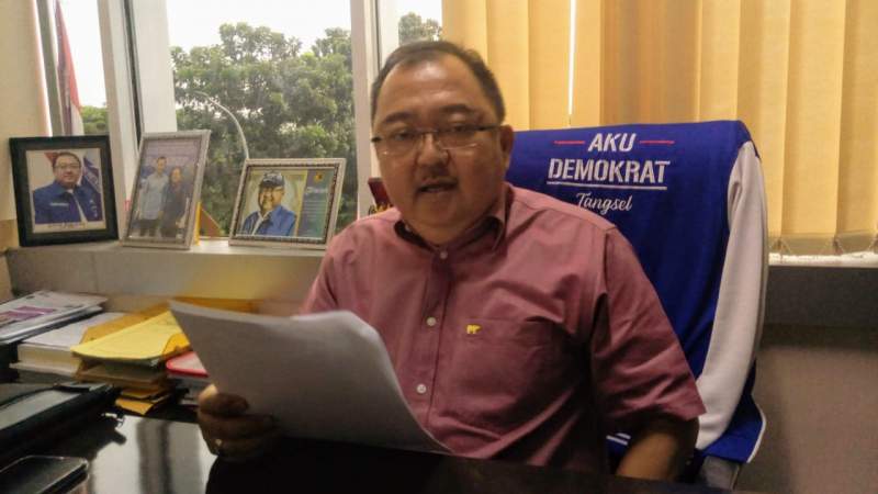 Ketua Fraksi Demokrat Tangsel, Rizki Jonis.