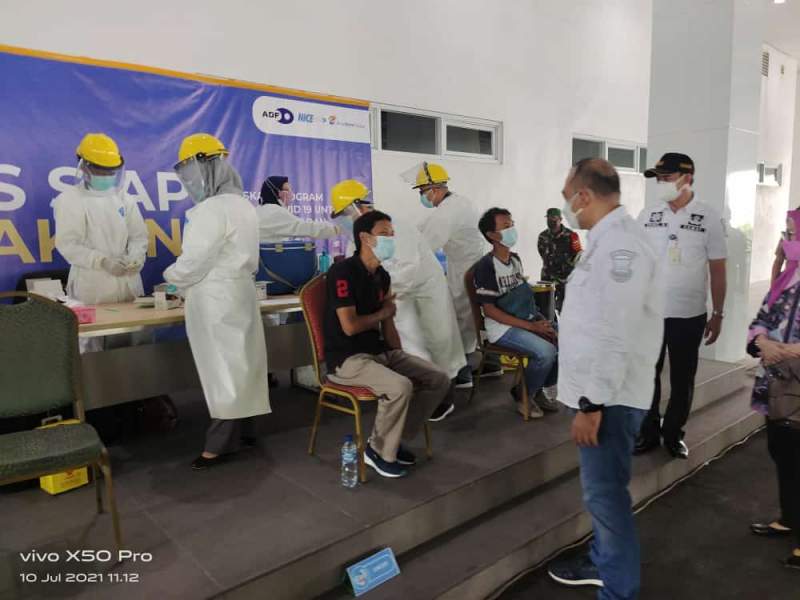 Tinjau Vaksinasi di PT Adis dan PT Tungmung , Zaki Minta Buruh Terapkan Prokes