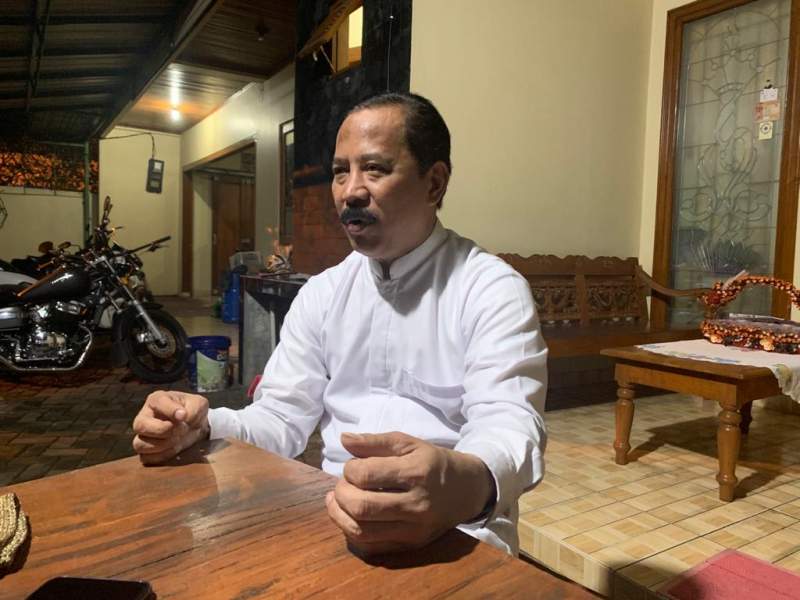 Muhamad, di kediamannya Jalan Pendidikan, Ciputat, Jum&rsquo;at malam (3/4/2020).