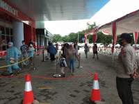 Pengunjung Transmart Cilegon Dihimbau Patuhi Protokol Kesehatan