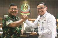 Bahas Kondisi Provinsi Banten, Audiensi Pimti Kemenkumham Banten di Danrem 064 Maulana Yusuf